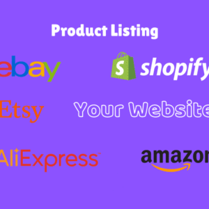 Product Listing Data Entry for Online Store