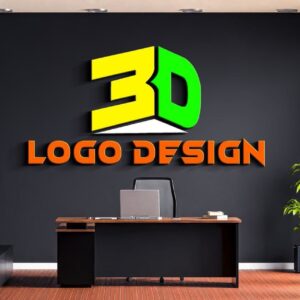 Modern 3D Logo Design with All Formats