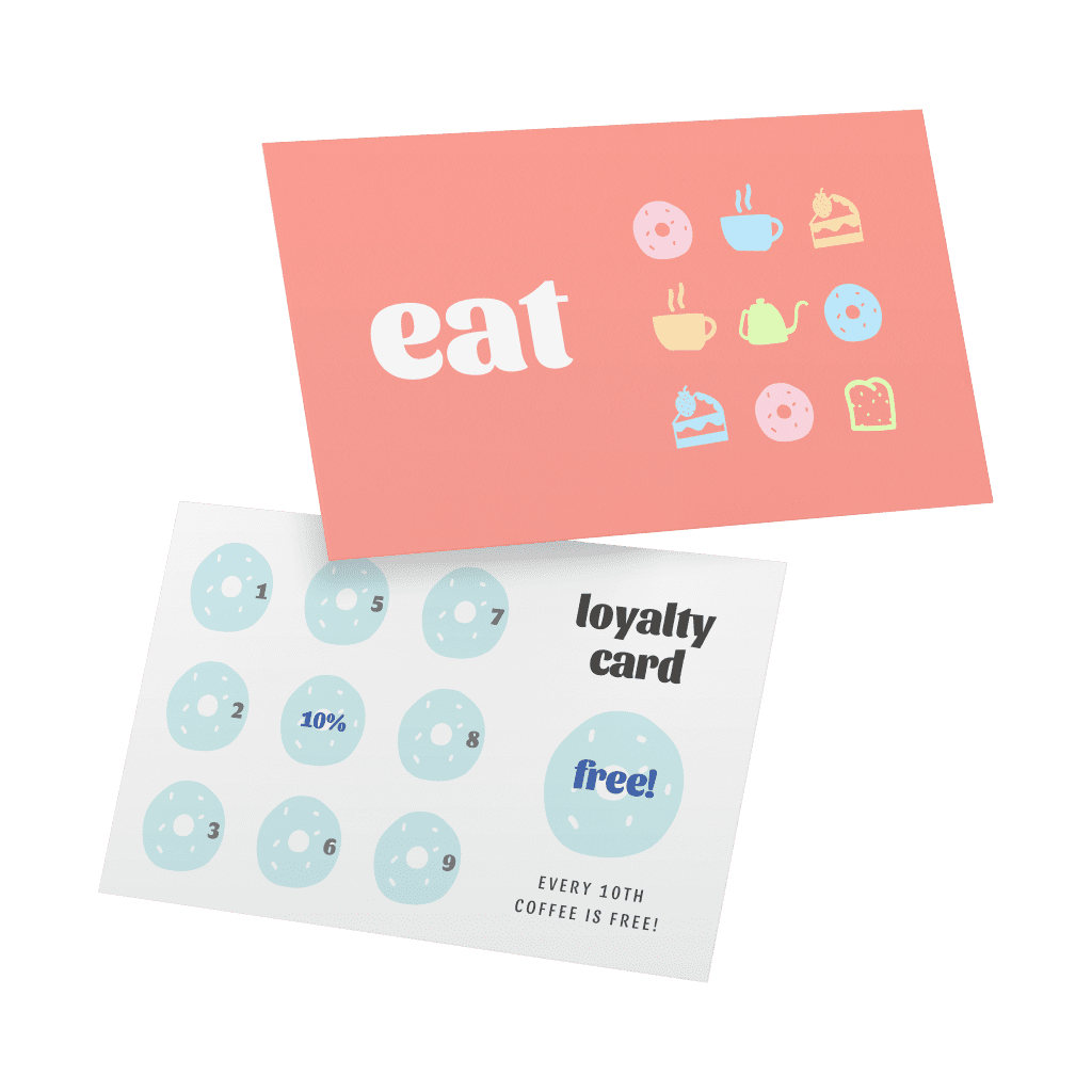 Stamp Card For Restaurant Design