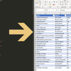 XML to Organized Excel Spreadsheet
