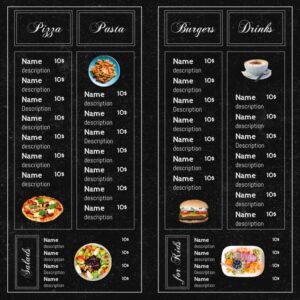Two-Page Print-Ready Restaurant Menu