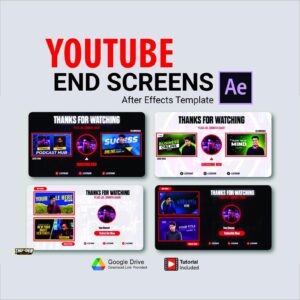 YouTube Intro & Outro Screen Design