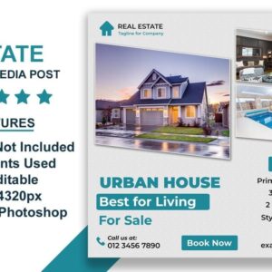 Real Estate Property Listing Social Post